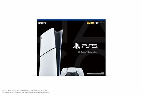 The PlayStation 5 Digital Edition (Slim) console with its sleek and sleek design